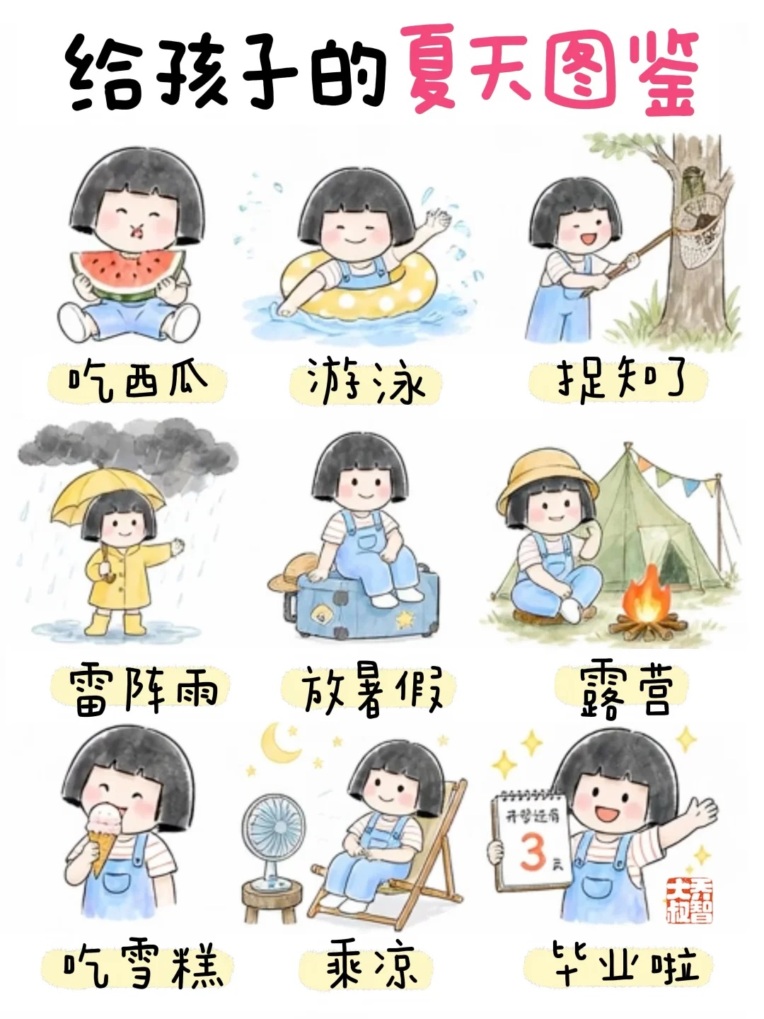 给孩子的夏天图鉴，记录夏天的快乐🌈