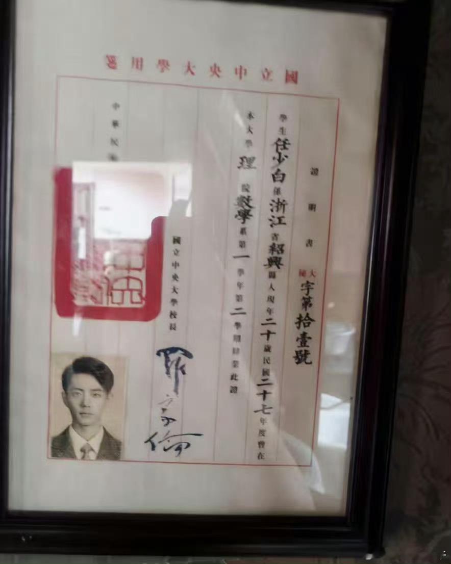 这些，任少白的证件照了属于是 ​​​