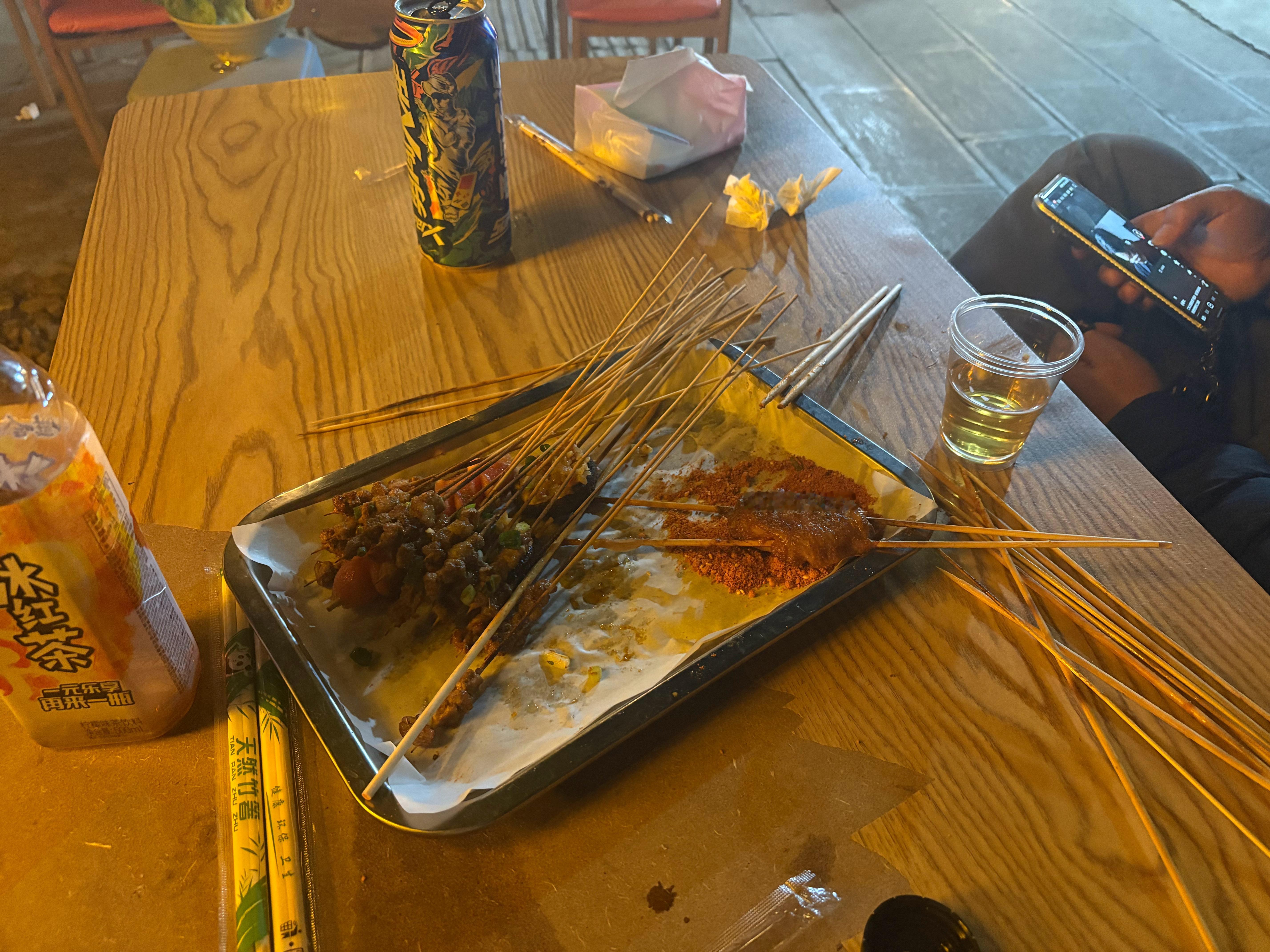 江秋灬 过年的时候吃的烧烤