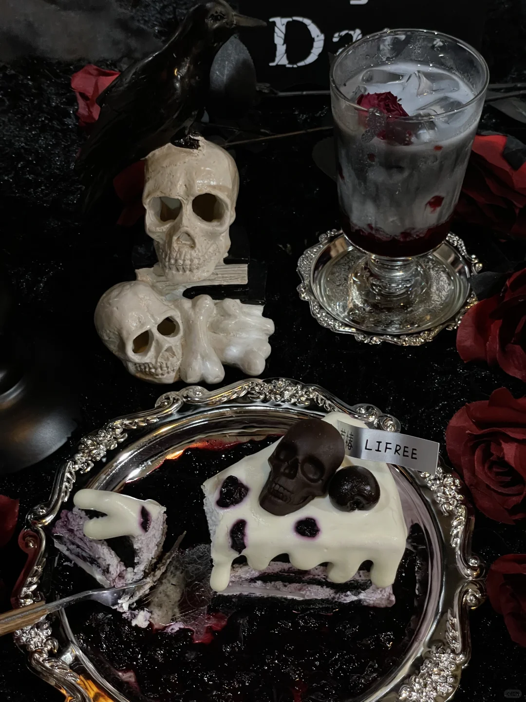 ༓(ง ´͈౪`͈)ว🍬🎃✨萬聖節𝚋𝚕𝚞𝚎 🫐小蛋糕！