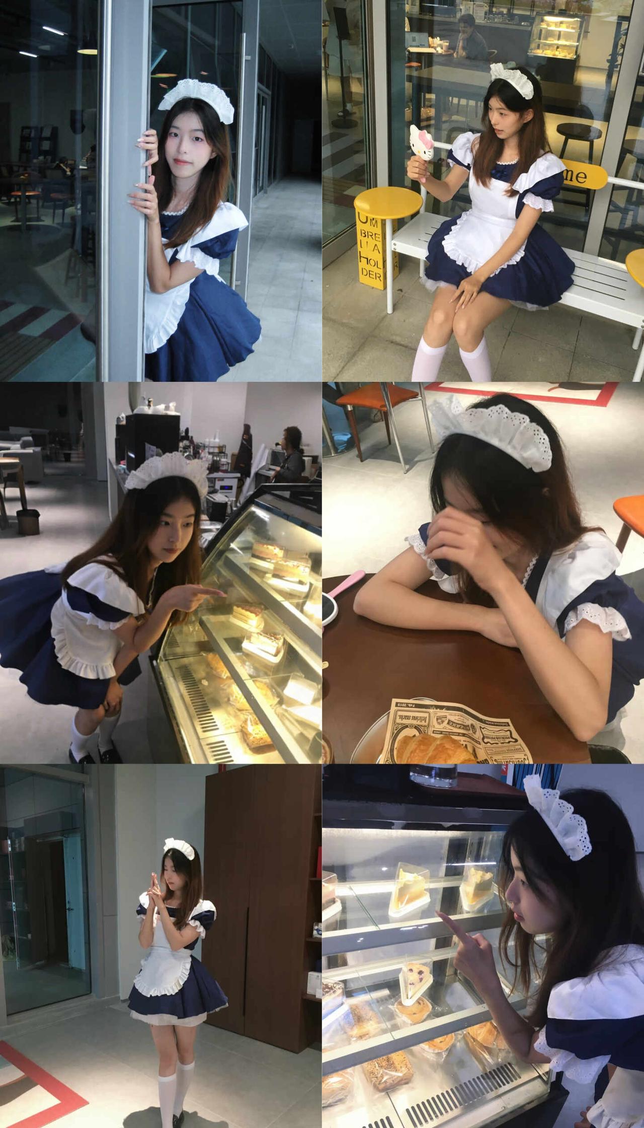 存一组天使女仆拍照姿势！📷
预制万圣节照片之天使女仆！！🪽
即使没有枪支道具