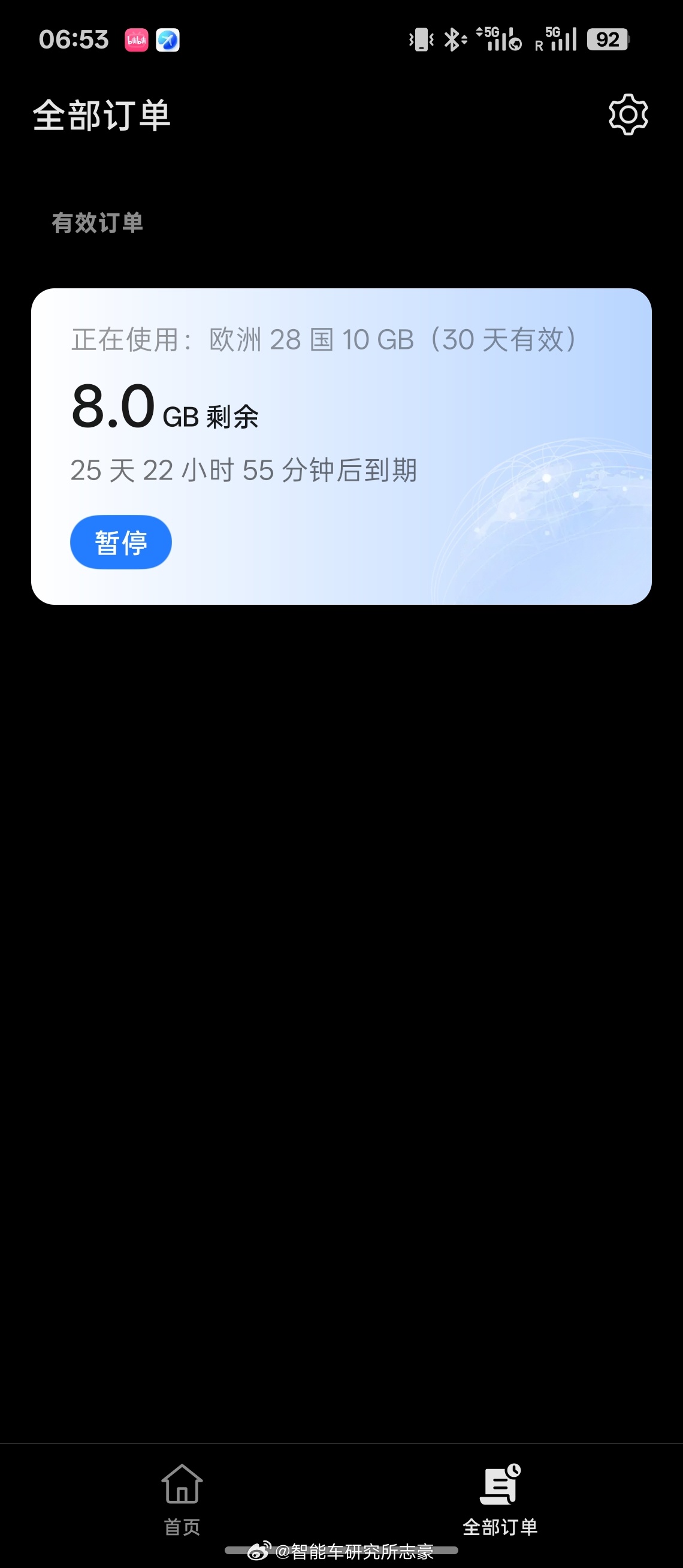 欧洲网速有多慢？就是一种有钱花不出去的感觉，准备返程都用不完。本来还以为10GB