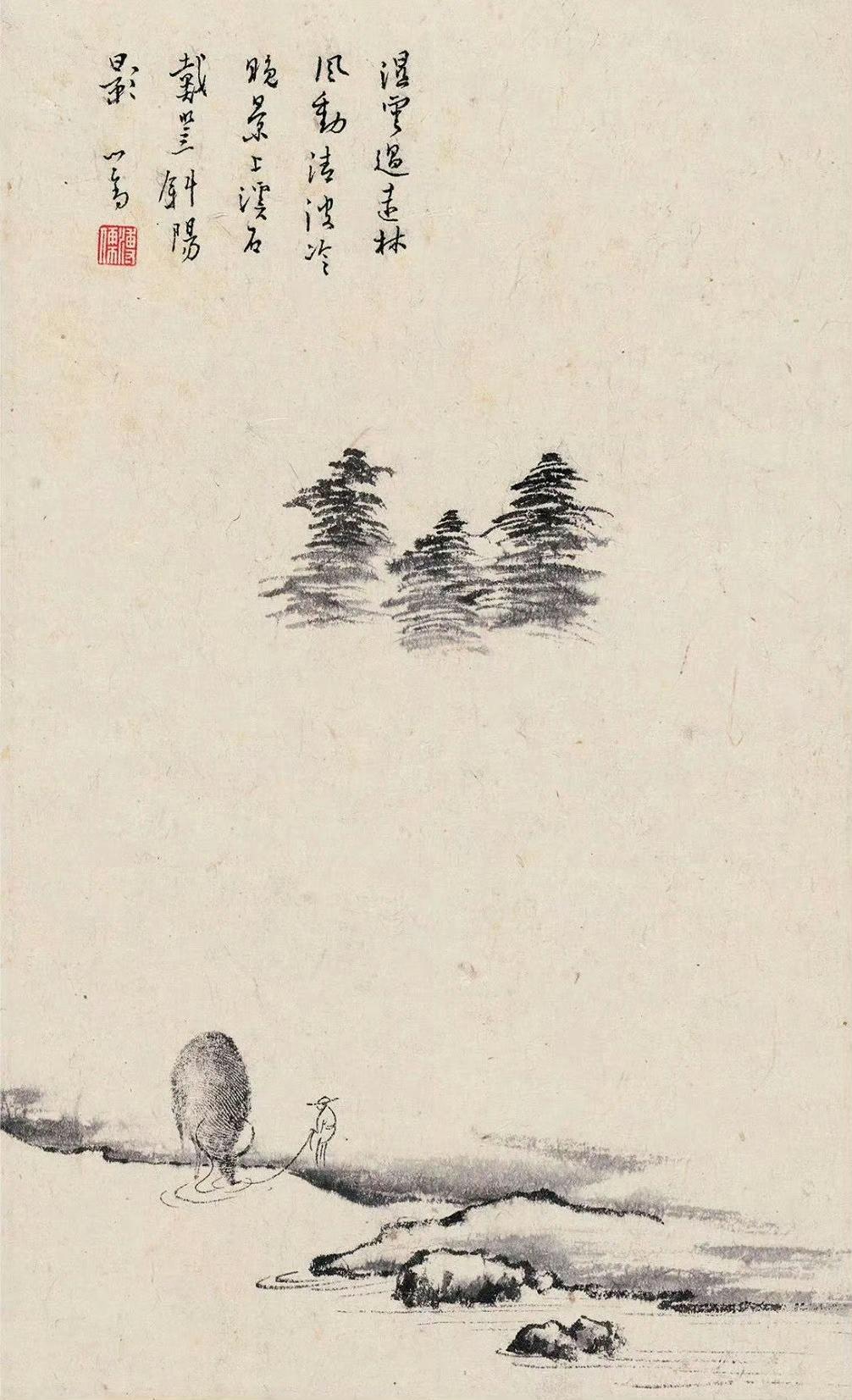 溥儒《指纹牛册页》别出心裁，天趣自生！