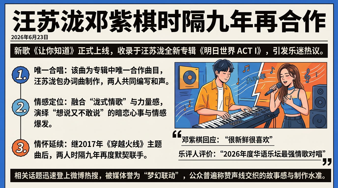 汪苏泷邓紫棋合作曲