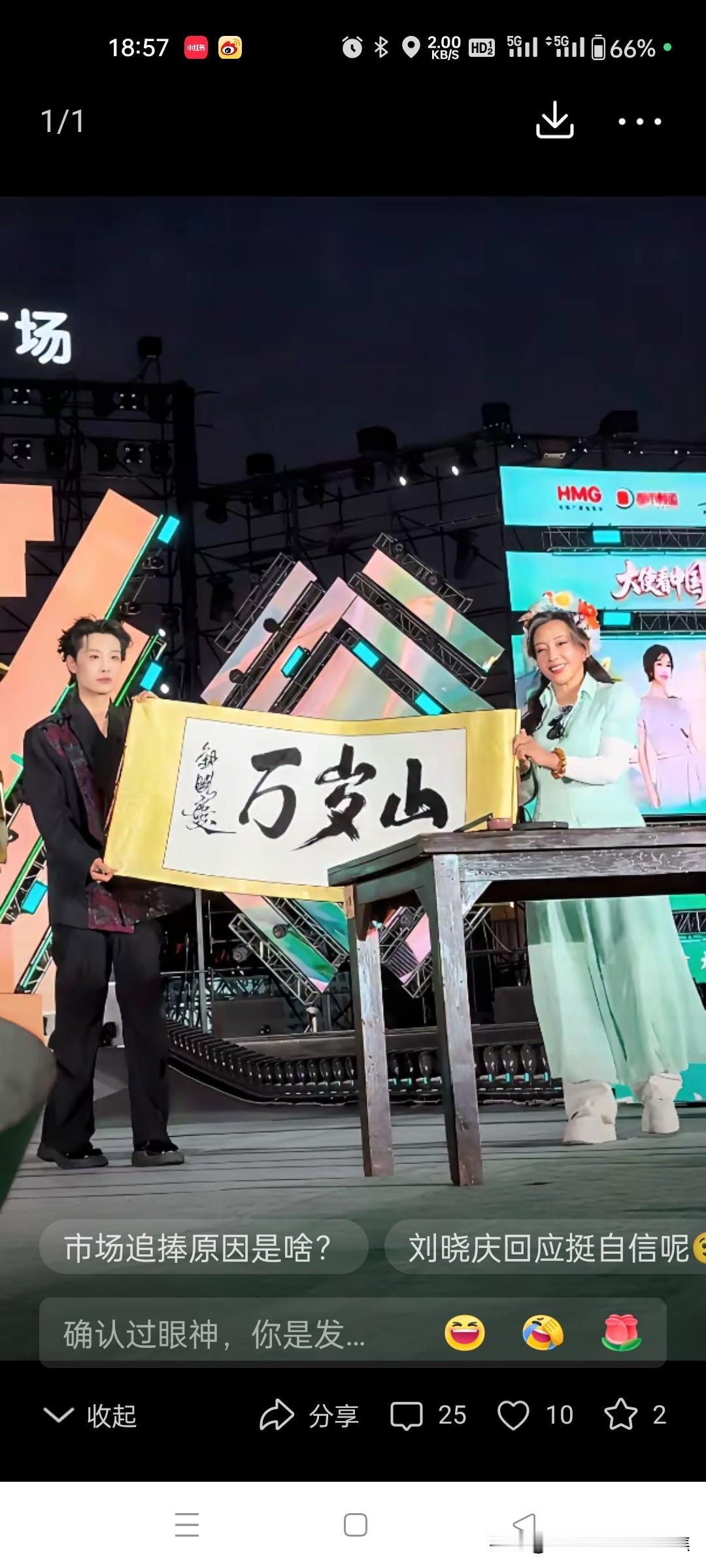 书法家协会主席和刘晓庆比算个鸟。凭什么说人家的字。”可书法家协会主席却公开说：这