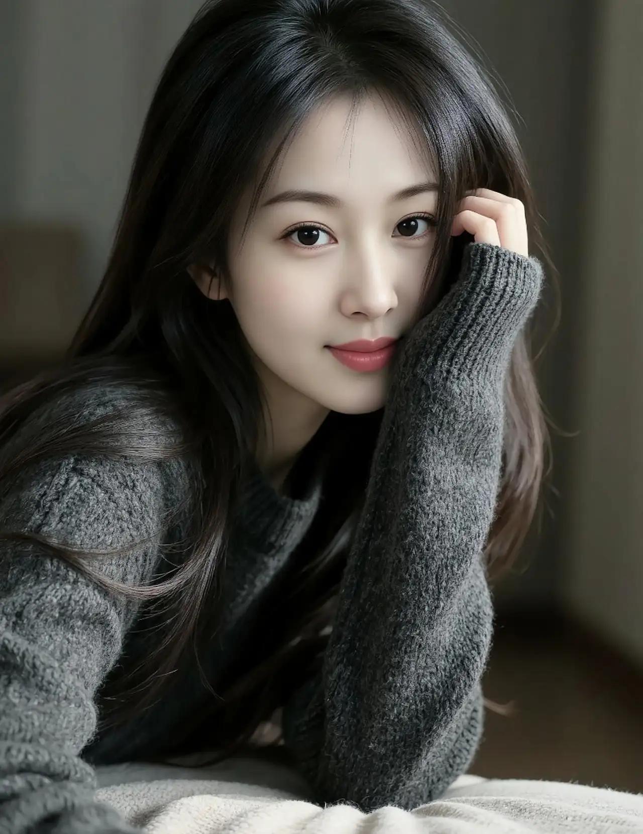 温柔少女，暖意满满，沉静如水，岁月静好。🍀🌹🌈