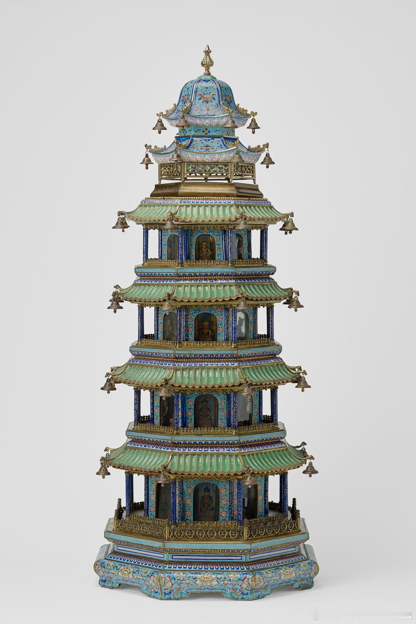 老北京五层，景泰蓝宝塔 