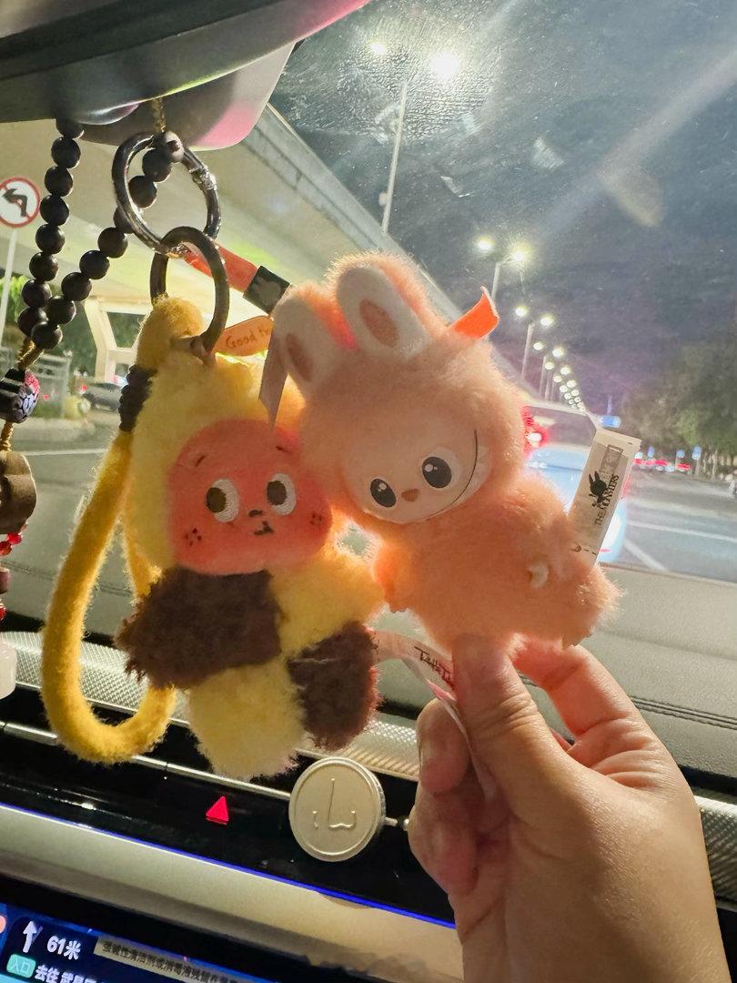准备吃个冰淇淋，抽个盲盒愉快开启周末结果抽到了最不想要的一款星星人别人车上都是挂