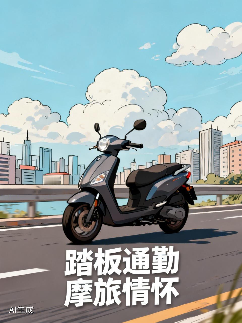 市区通勤，骑个踏板摩托车好吗别人我不知道，但是我自己就觉得非常好，周末还可以周边