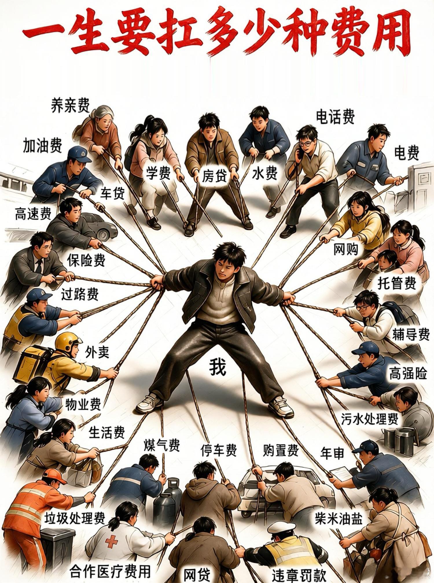 人的一生要抗多少種費用 ​​​