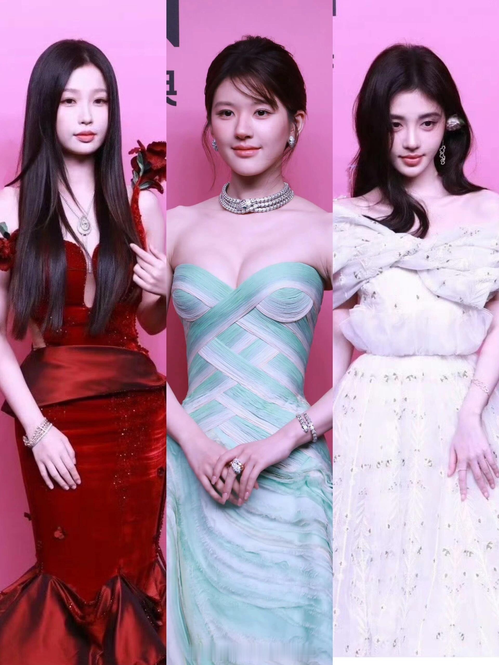 三小花VOGUE红毯状态怎么样?这次算是赵露思鞠婧祎虞书欣凑齐了，快看看大家状态