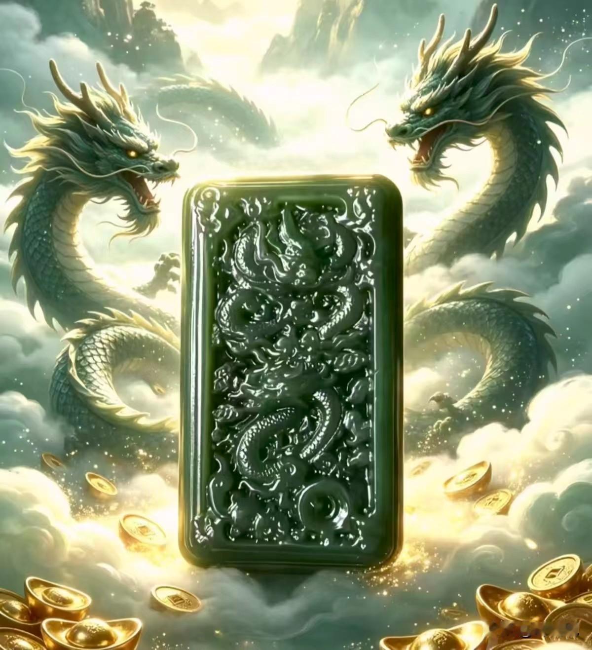 中国人爱玉，更爱玉上面雕刻的龙。
龙，在咱们传统文化里是百兽之首，象征力量、祥瑞