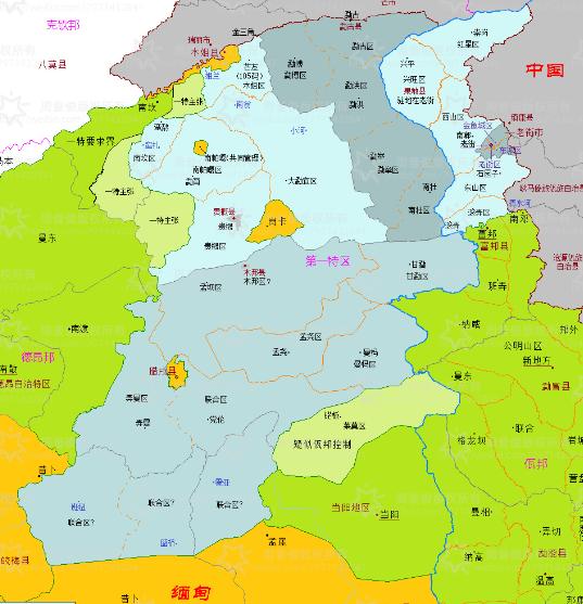 果敢军对德昂军的压制很犀利！

大家看一下图一到图三，是4月、3月和2月的地形变