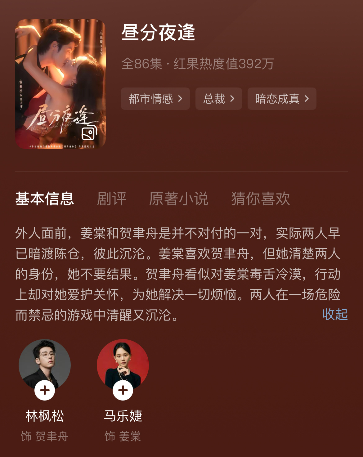 昼分夜逢测评 这部好看的！伪骨科酸爽味 [捂嘴哭]哎不想夸四木这个鸟人！ 但是演