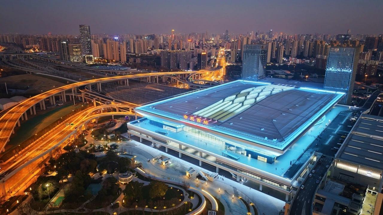 合新高铁合肥至泗县段开通进入倒计时，沿线合肥西、定远东、明光西、五河、泗县东5座