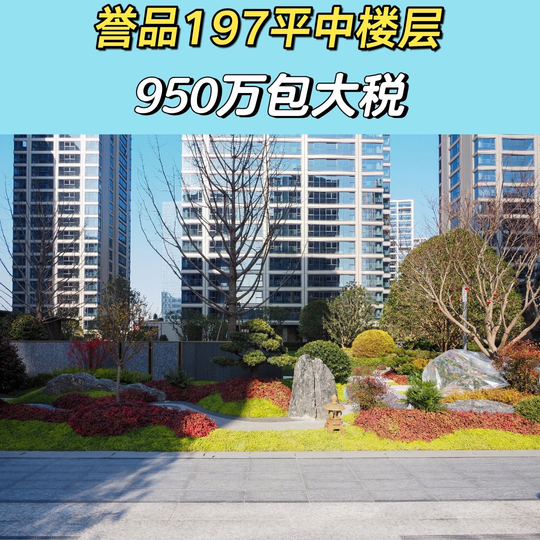 3.24特价房：誉品197平中楼层950包税