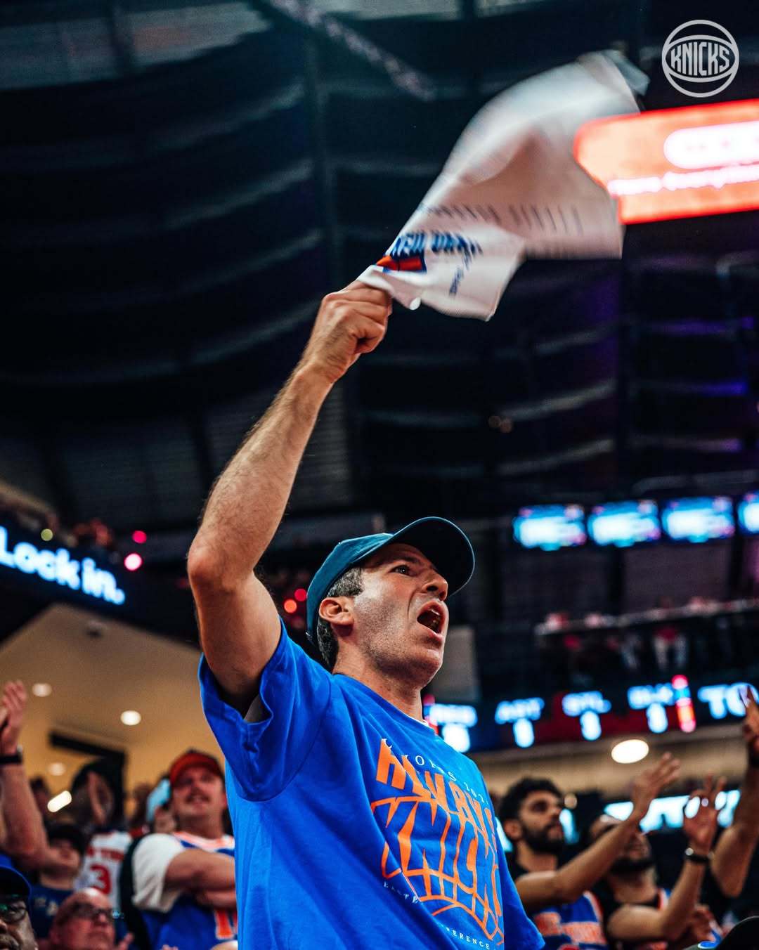 疯狂的尼克斯球迷。NBA