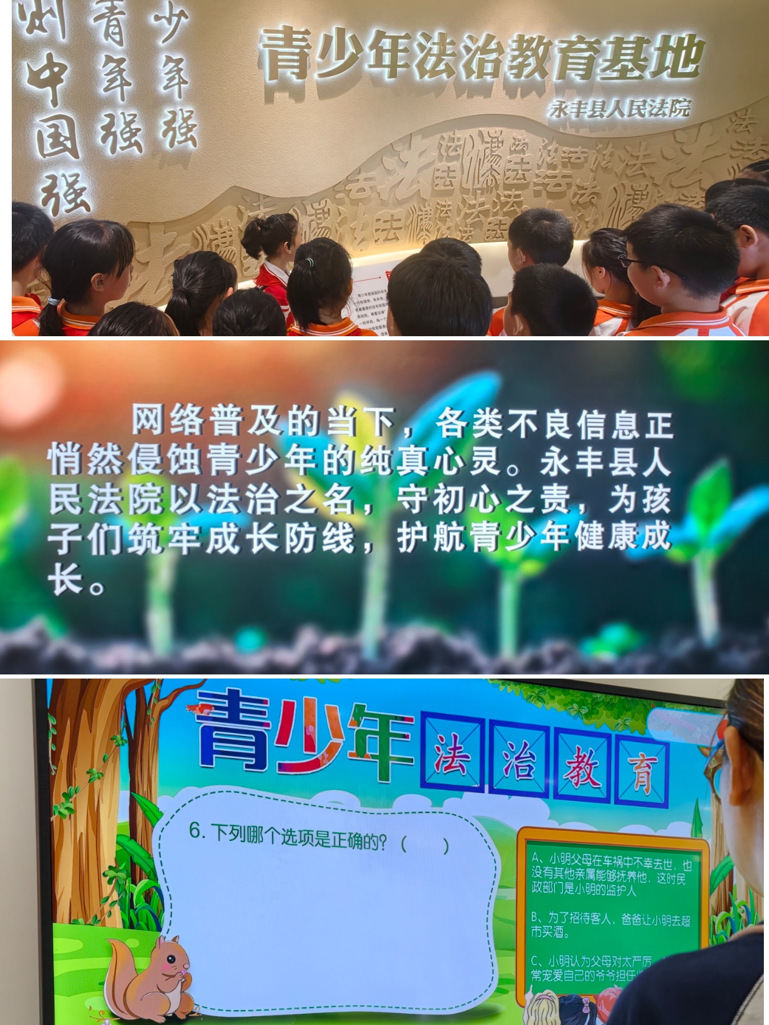 E法同行赣鄱红韵 近年来，江西省吉安市永丰县人民法院佐龙人民法庭深耕青少年法治教