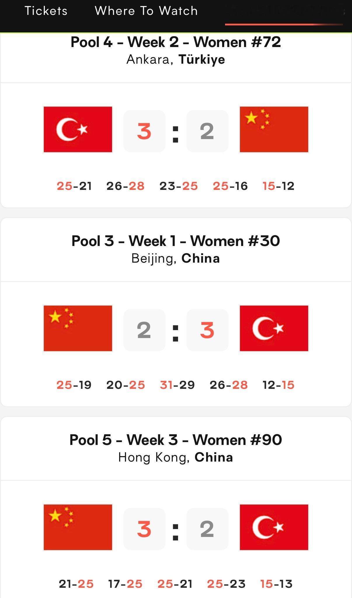 中国女排vs土耳其女排 中国🇨🇳女排和土耳其🇹🇷女排最近的4次交手当中都