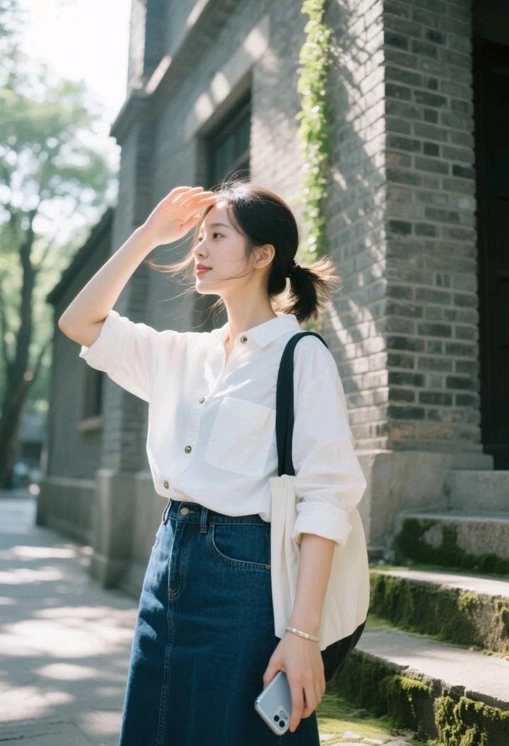 阳光明媚，女孩在街头散步。有什么好看的超飒古风侠女壁纸 甜系美人壁纸 仙气美人壁