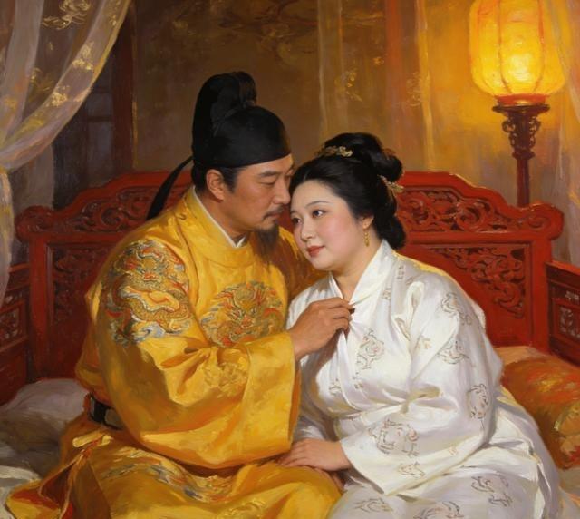 1464年，17岁的明宪宗轻轻地解开34岁万贵妃的衣衫，他看到万贵妃细白软嫩的肌