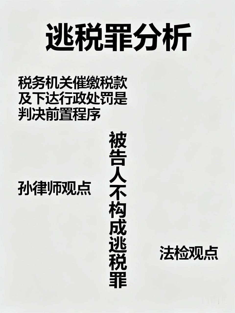 律所的孙律师接手了一起逃税罪案件。她发现税务机关并未依法向被告人下达追缴通知，被