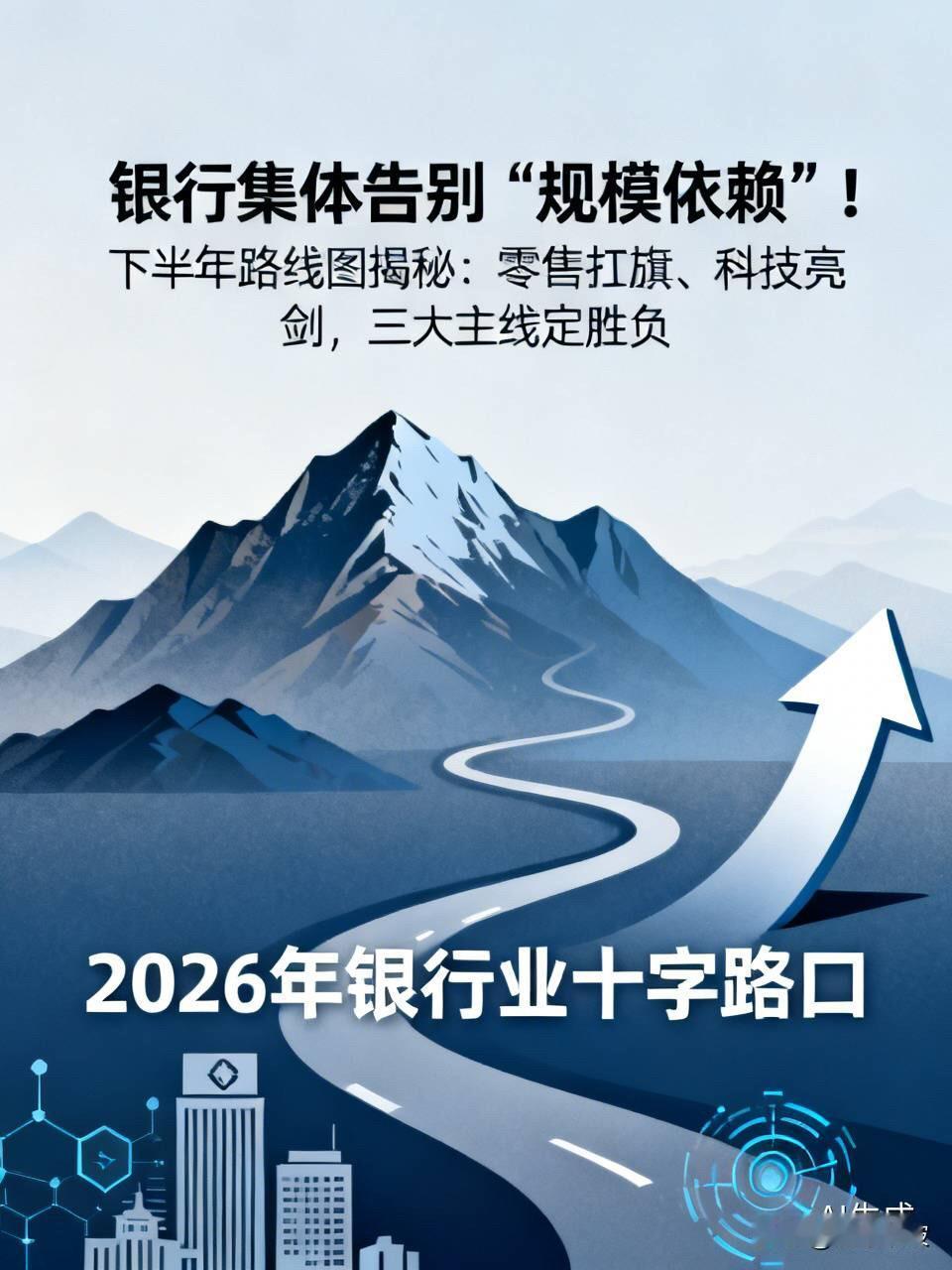 银行集体告别“规模依赖”！下半年路线图揭秘：零售扛旗、科技亮剑，三大主线定胜负