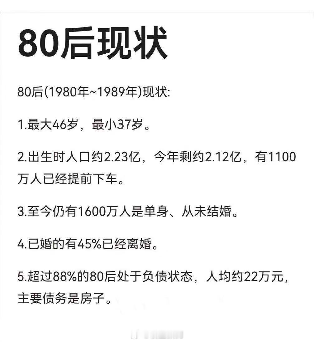 80后真的有这么惨吗？ 