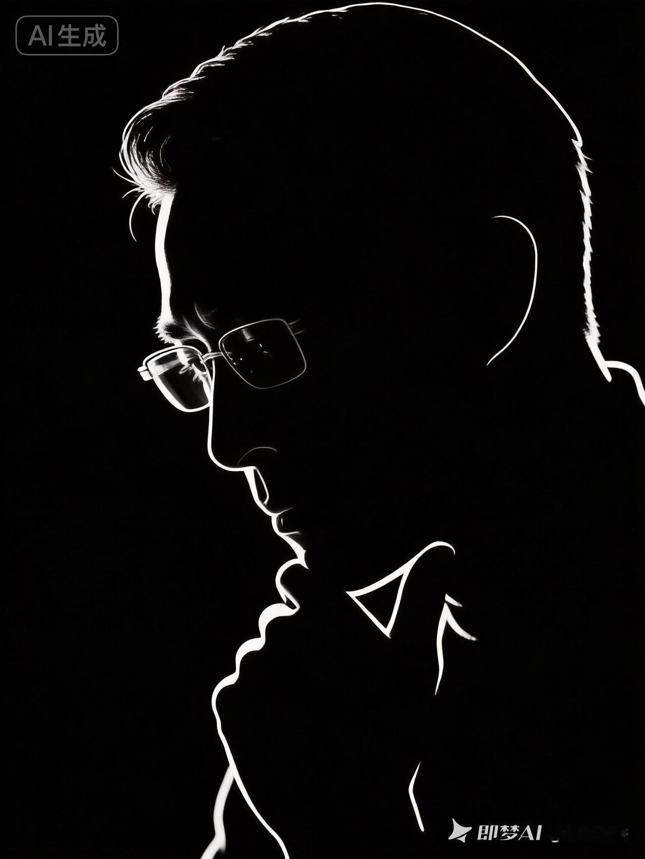 神秘的黑白色调，勾勒出深邃的轮廓，仿佛置身于未来世界。