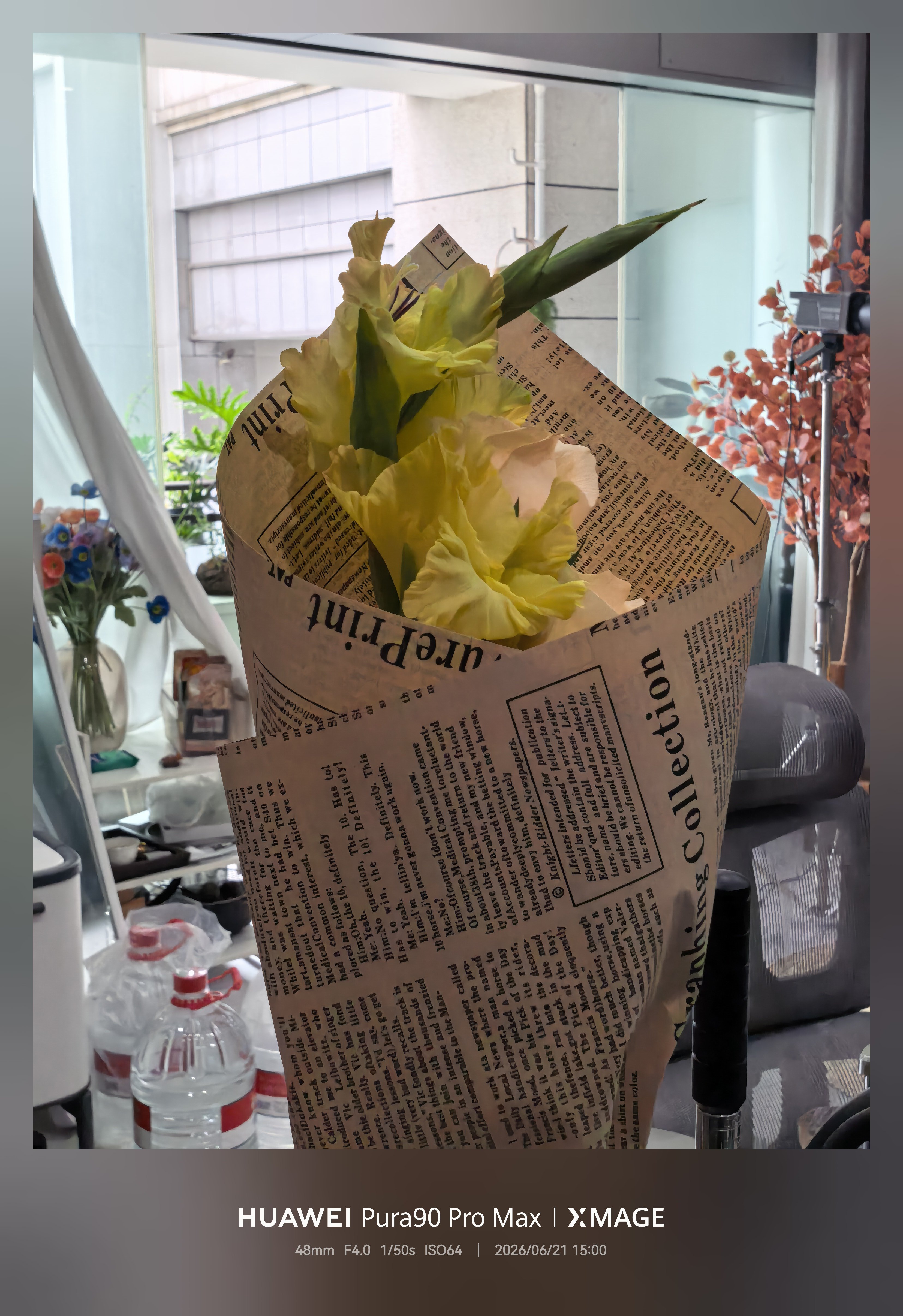 今天过节吗？收到一束花