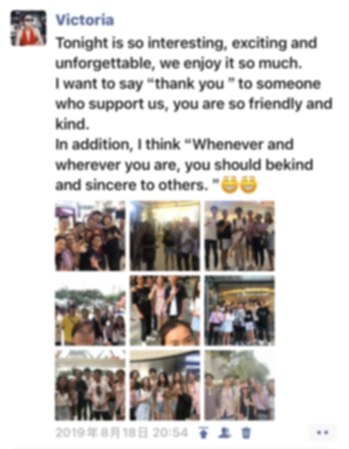 很喜欢英语    大学为了能有口语环境花钱报了两年多的课外口语机构前几天小伙伴说