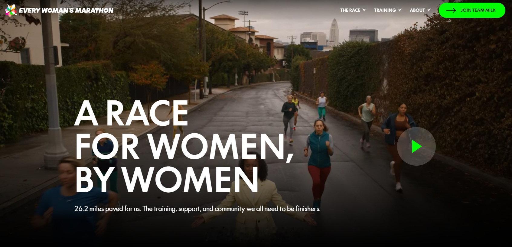 EVERY WOMAN'S MARATHON，貌似是一场纯女子（包括组织者）的马