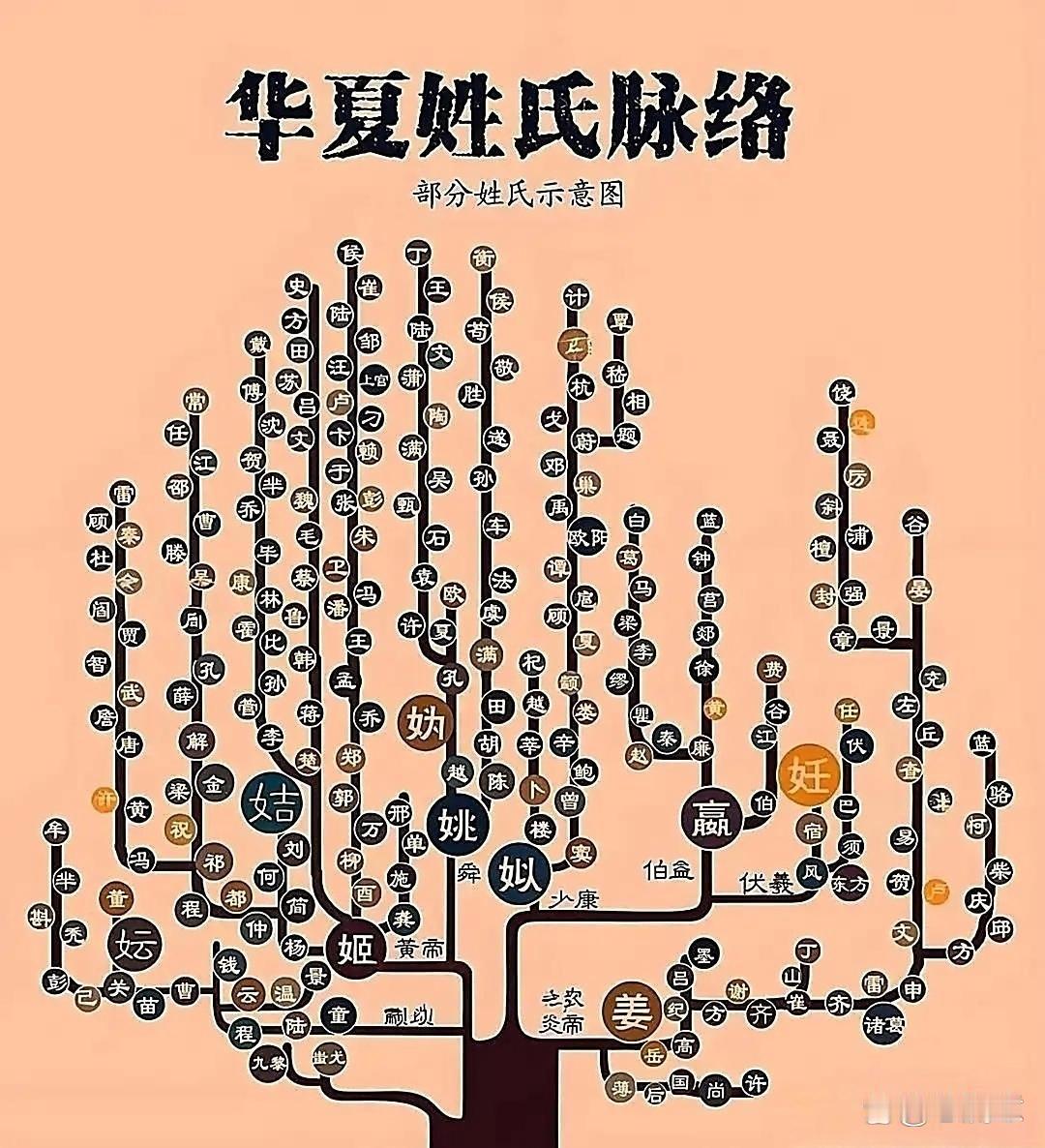 看看你的姓氏属于哪一支