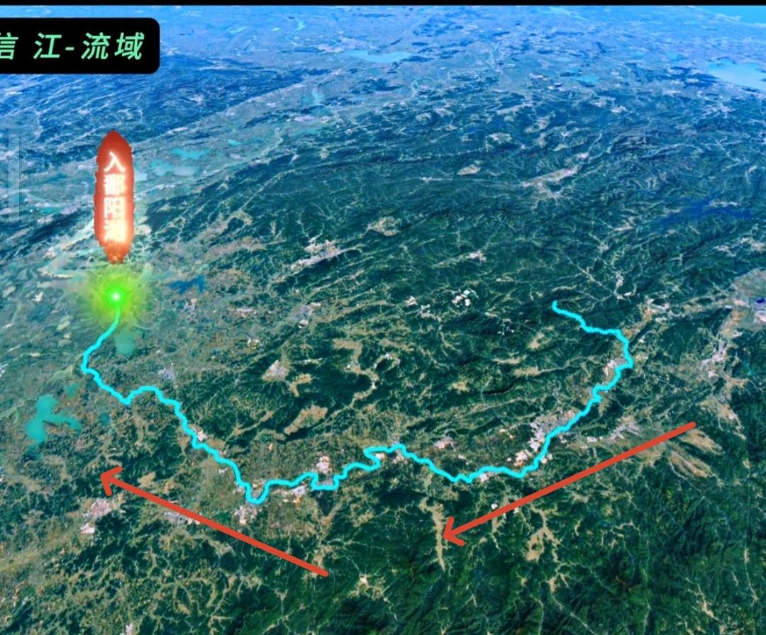 都说滚滚长江东逝水，长江水往东流，而大江西有条江偏偏从东往西流。
那就是上饶的母