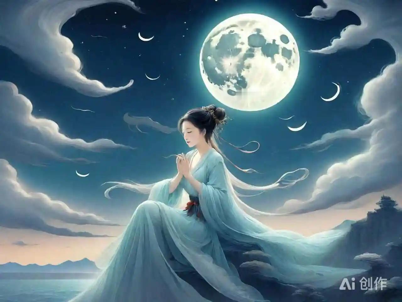 中秋寒
一场秋雨一场寒，
举杯邀月话流年，
锁眉嫦娥悔偷药，
深宫怎比烟火间。