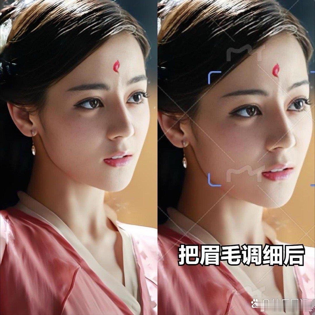 有时候觉得迪丽热巴的粗眉不适合古装，显得不够古典 ​​​
