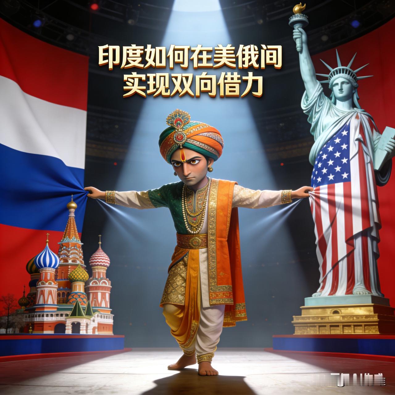 印度凭借务实的“大国平衡”外交策略，在美俄之间通过深化多领域差异化合作、保持战略