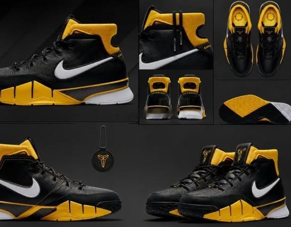 2K14 Nike Kobe 1 Protro x Black-Maize 鞋补