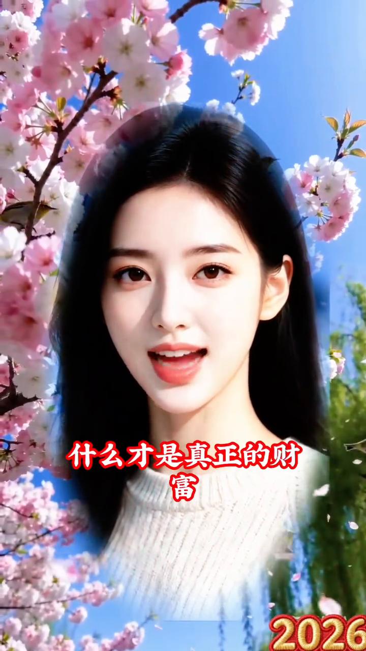 家和睦才是一生最大的财富。
人这一辈子什么才是真正的财富？平平淡淡的生活，有钱没