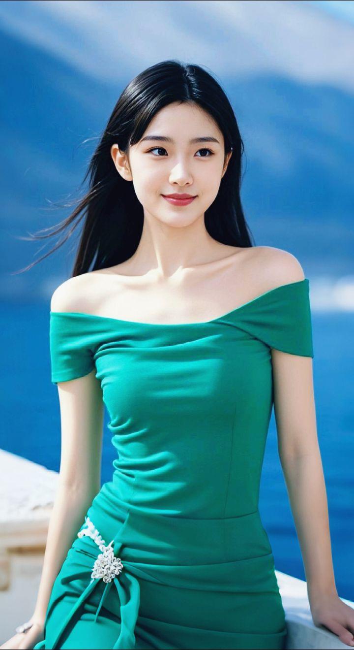 AI扩图 AI蓝幕绿裳情