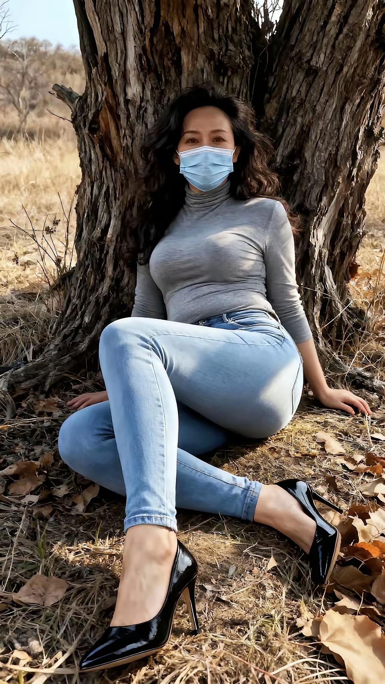 高跟鞋和草地的“奇妙组合”，今天是“户外小调皮”