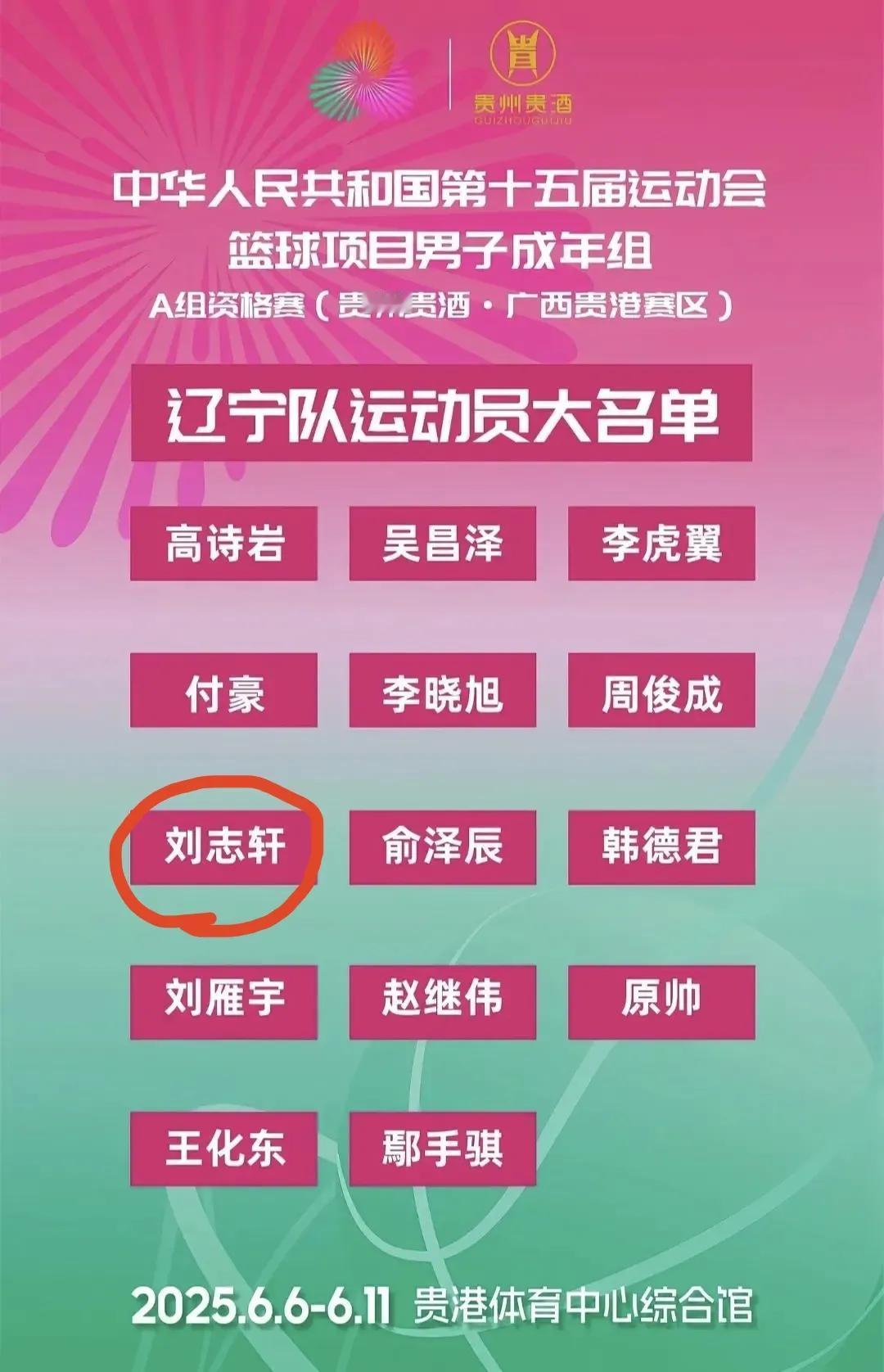 不知道大家有没有发现辽宁男篮全运大名单背后的一些小细节！
当我看到“退役”的刘志