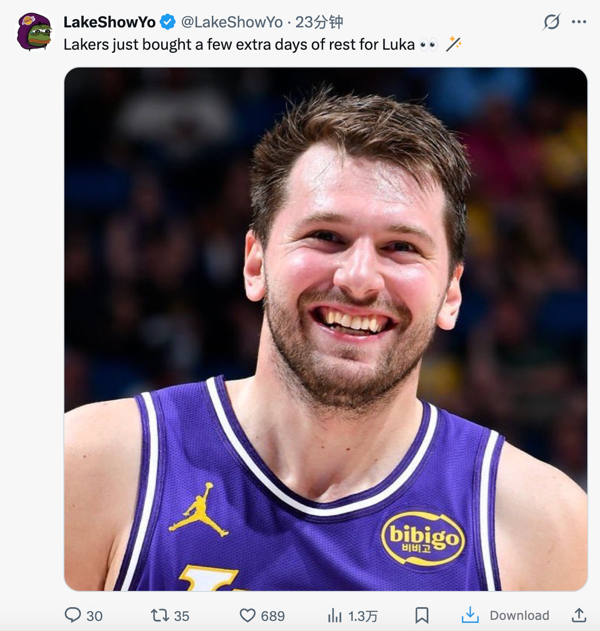 湖人又为东契奇和里弗斯争取到了更多的休息时间 