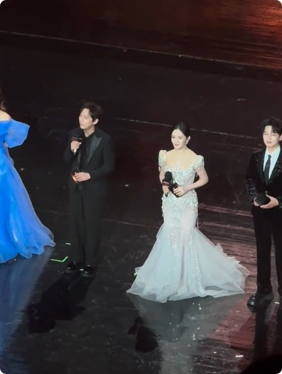 谢娜视界大会造型出图谢娜视界大会主持造型 谢娜一出场就美到我了！冰雪女王造型自带