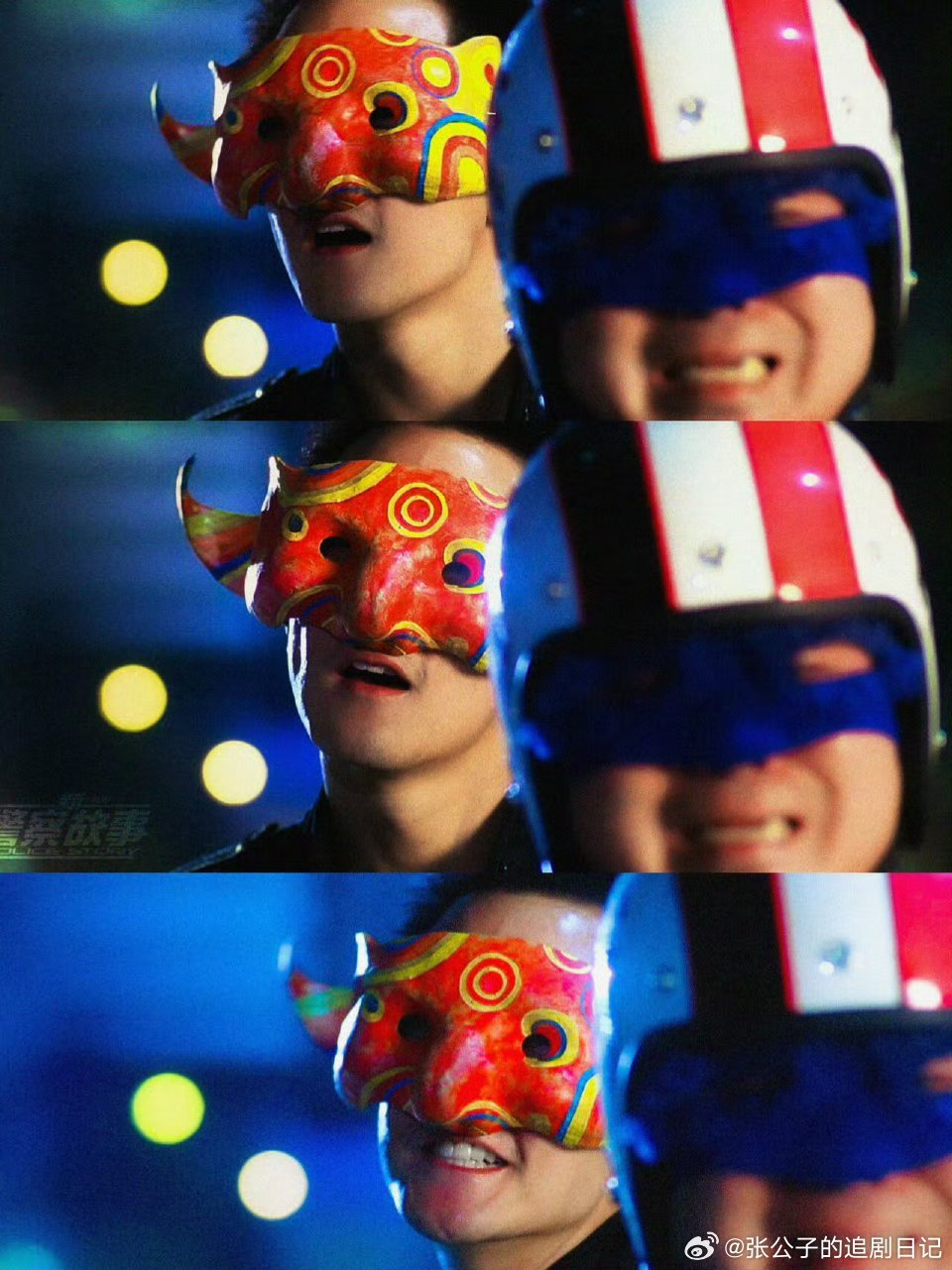 新警察故事二十一年了还有售后风华合伙人梦回新警察故事阿祖面具直接变咖啡店标志，风