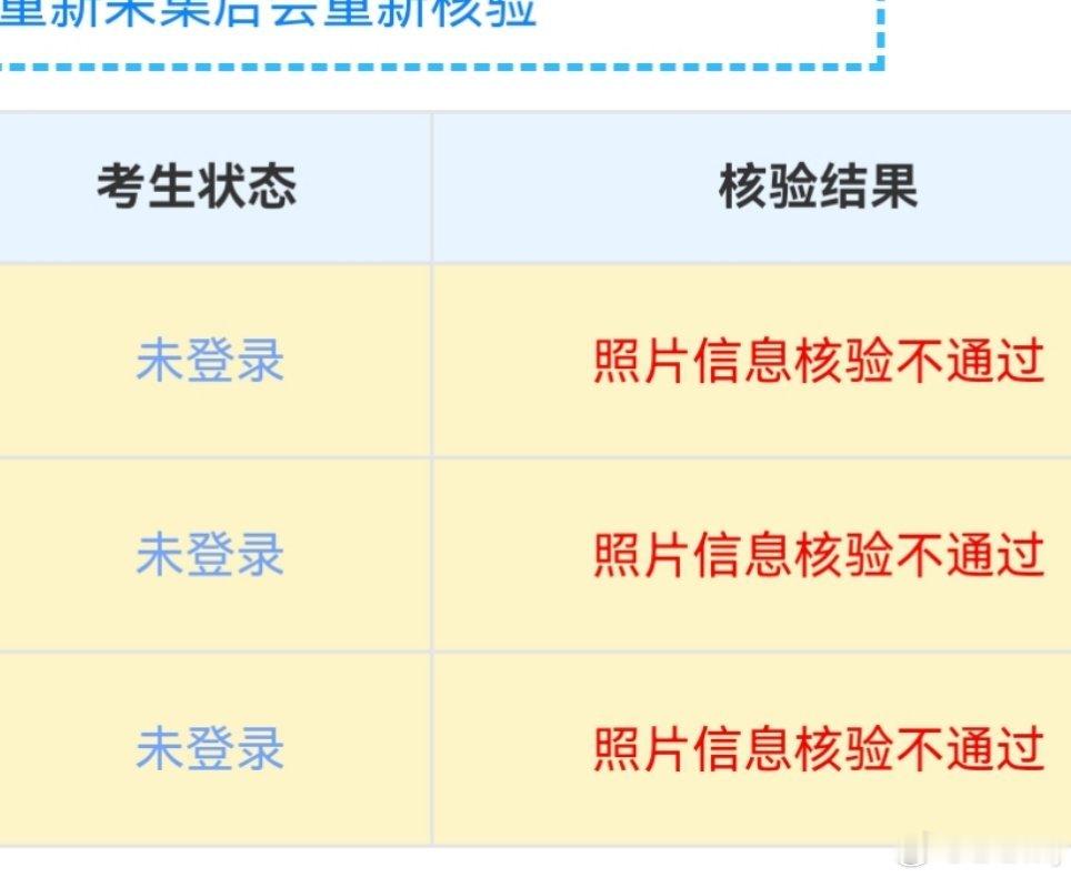 高考信息采集全年级五个人没过我们班占三个 ​​​