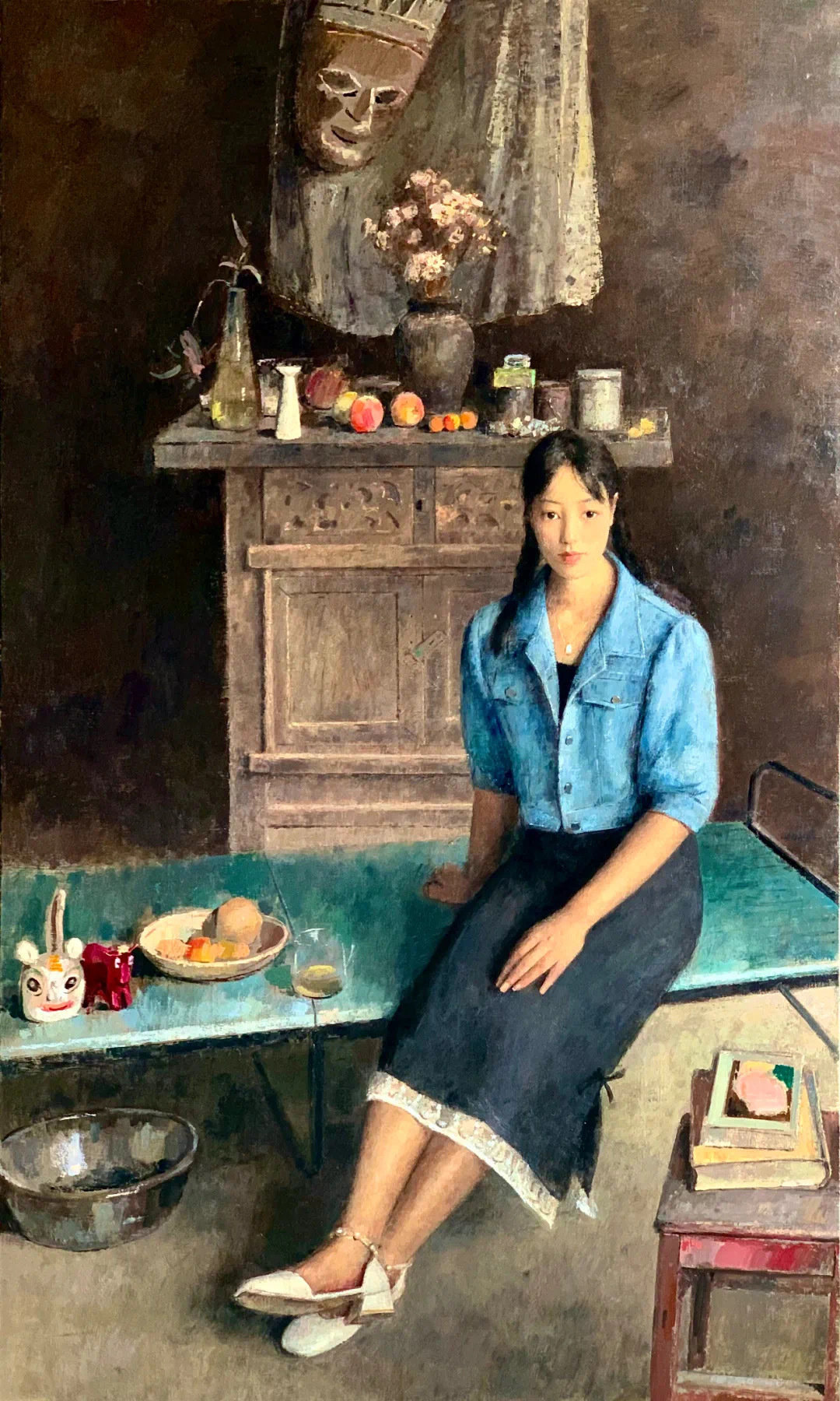 艺术家朱春林的人物肖像画作品艺术达人遇见艺术
