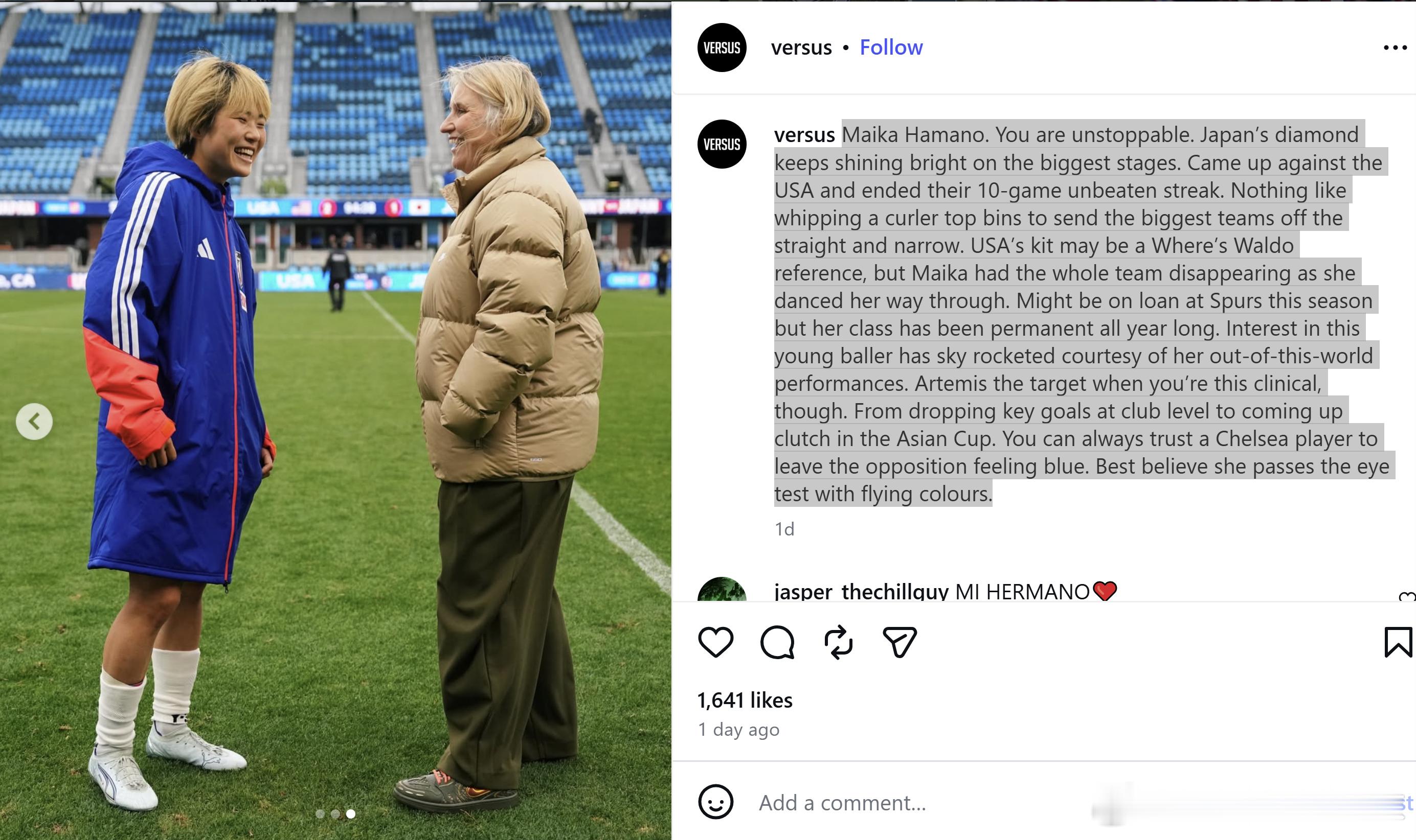 nadeshiko japan日本女子代表 【Versus】滨野舞香，势不可挡。