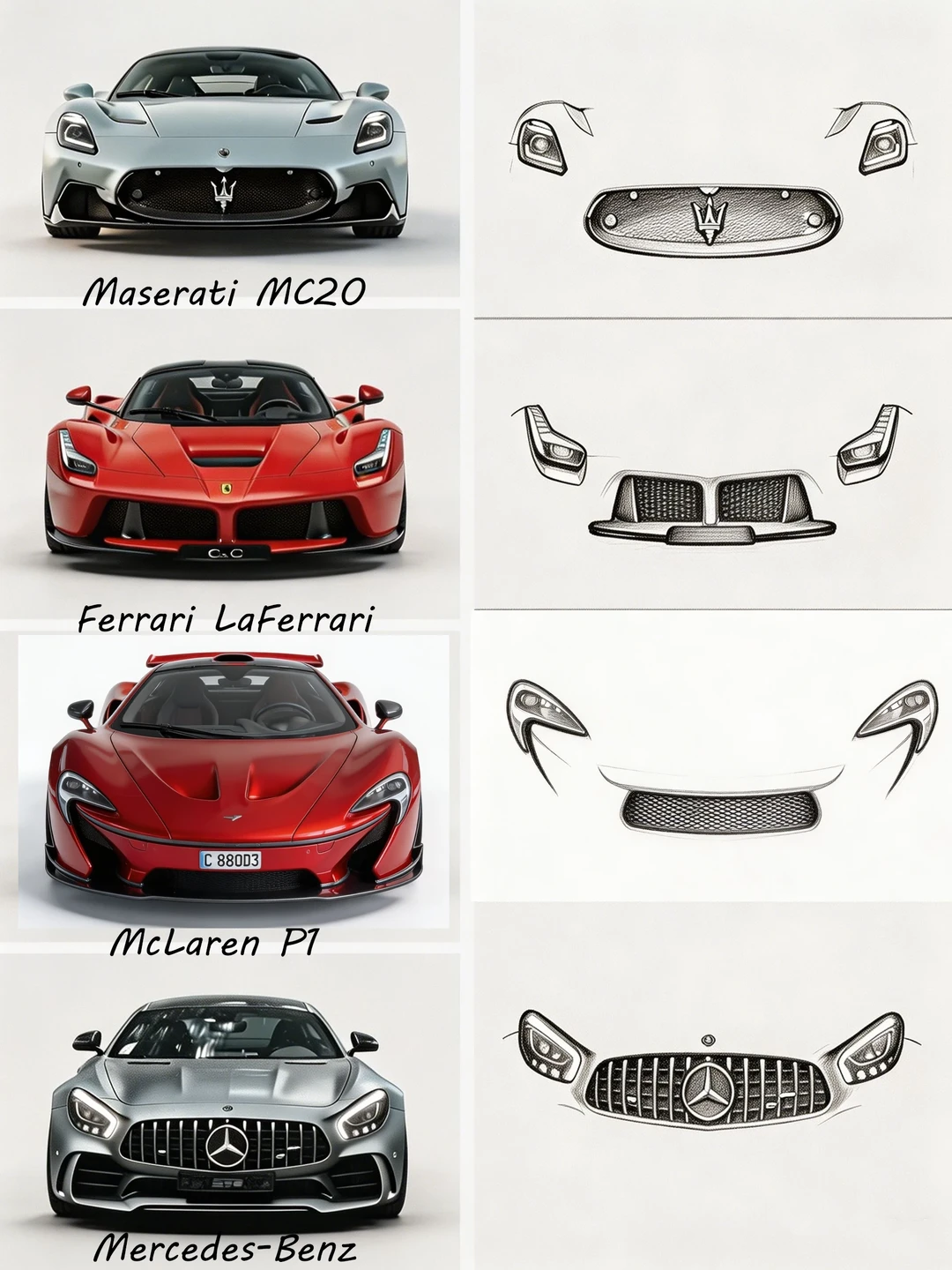 🏎️超跑也有小情绪？看前脸猜性格