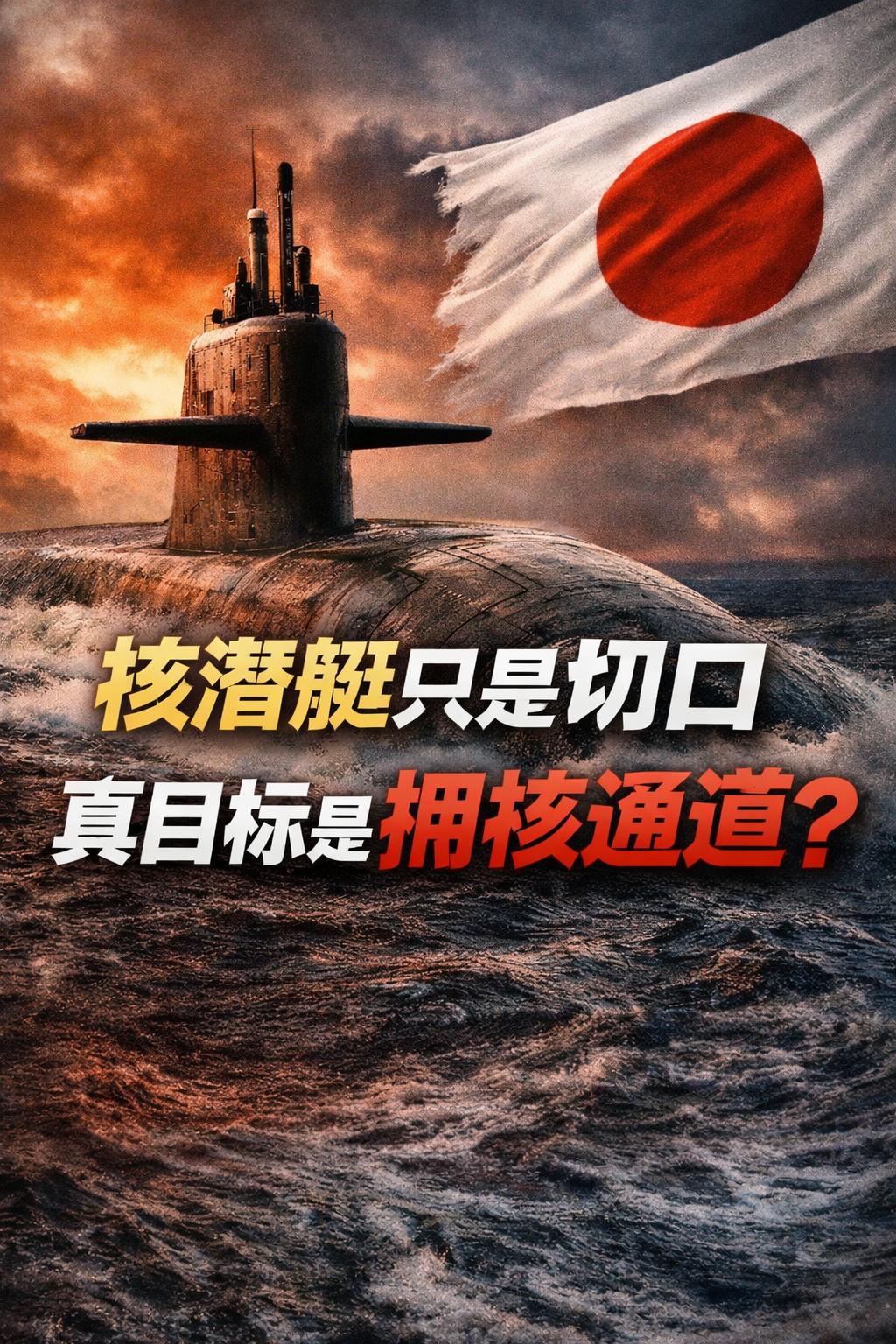 高市早苗在23日接受采访时声称，不会排除在未来引进核潜艇以加强“国防能力”。
她